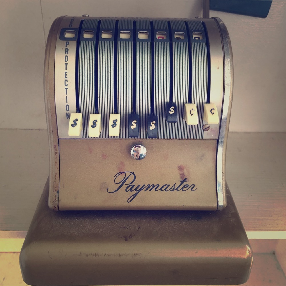 Paymaster vintage check signer